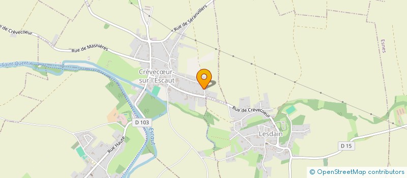 localisation de l'entreprise MONSIEUR MICHEL BURETTE  CREVECUR-SUR-L'ESCAUT