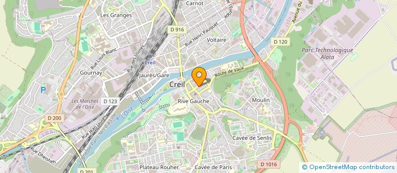 localisation de l'entreprise MONSIEUR MICHEL BURON  CREIL