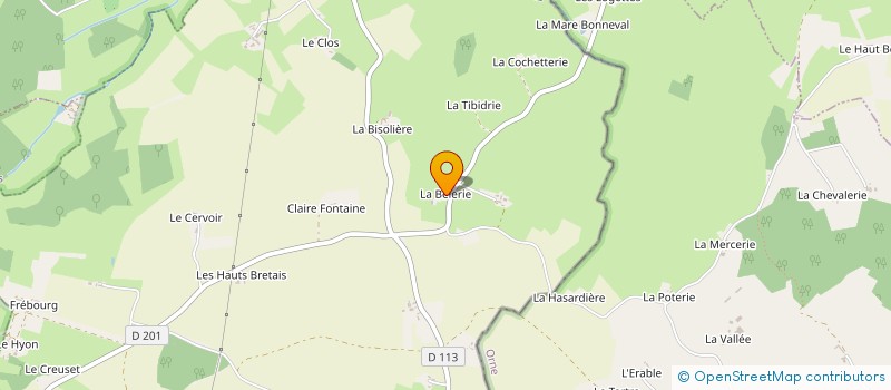 localisation de l'entreprise MONSIEUR MICHEL BUTET  VILLENEUVE-EN-PERSEIGNE