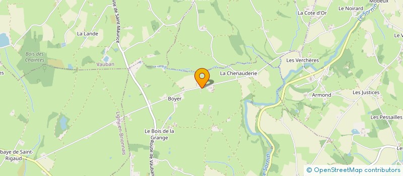 localisation de l'entreprise MONSIEUR MICHEL BUTTET  ST MAURICE LES CHATEAUNEUF