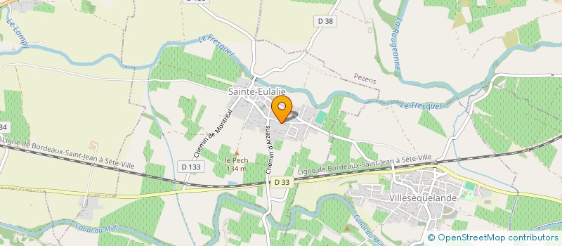 localisation de l'entreprise MONSIEUR MICHEL CABANIE  SAINTE-EULALIE