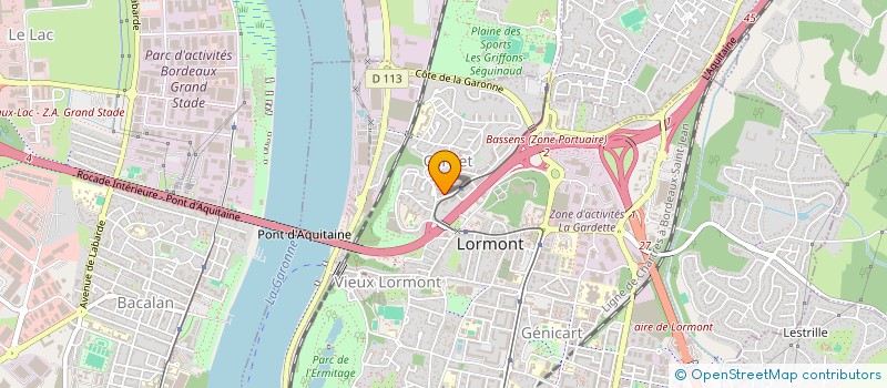 localisation de l'entreprise MONSIEUR MICHEL CABANNES  LORMONT