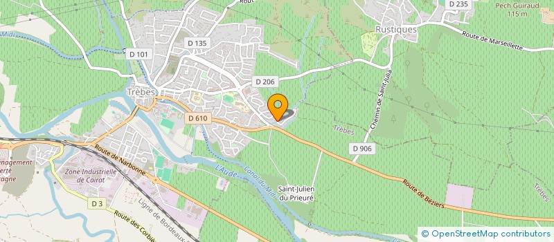 localisation de l'entreprise MONSIEUR MICHEL CABRERIZO  TREBES