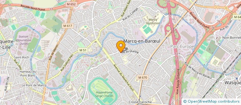 localisation de l'entreprise MONSIEUR MICHEL CABUSA à MARCQ-EN-BARŒUL