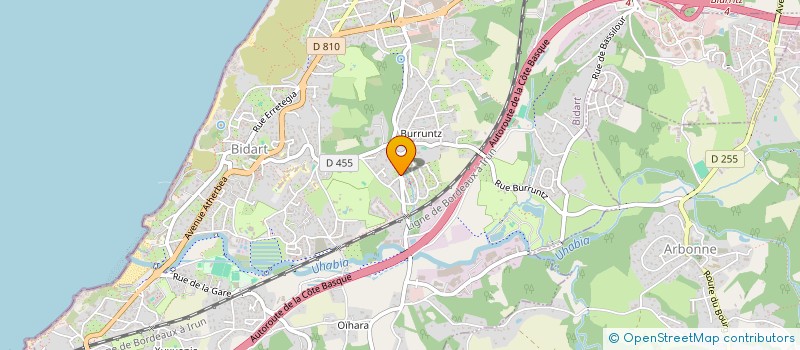 localisation de l'entreprise MONSIEUR MICHEL CADET à BIDART