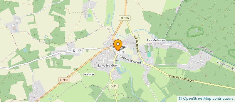 localisation de l'entreprise MONSIEUR MICHEL CADIOU à CONDE-SUR-VESGRE