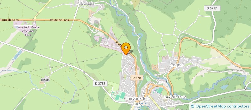 localisation de l'entreprise MONSIEUR MICHEL CAHIER-BAROZ  CLAIRVAUX-LES-LACS