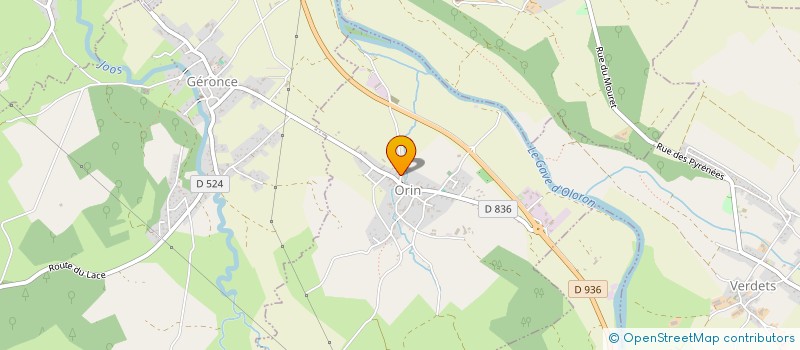 localisation de l'entreprise MONSIEUR MICHEL CAILLABET  ORIN