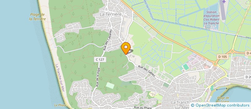 localisation de l'entreprise MONSIEUR MICHEL CAILLE  TRANCHE-SUR-MER (LA)