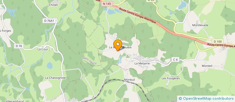 localisation de l'entreprise MONSIEUR MICHEL CAILLE à SAINT-SULPICE-LE-GUERETOIS