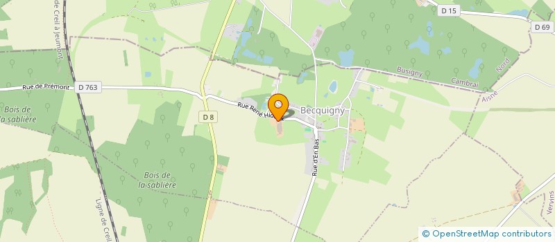 localisation de l'entreprise MONSIEUR MICHEL CAILLE  BECQUIGNY