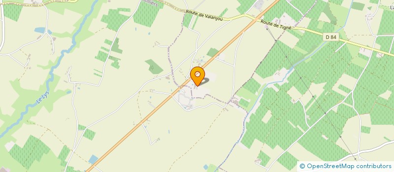 localisation de l'entreprise MONSIEUR MICHEL CAILLEAUD  AUBIGNE-SUR-LAYON