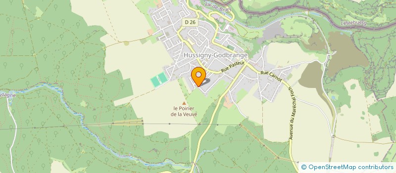 localisation de l'entreprise MONSIEUR MICHEL CAILLET  HUSSIGNY-GODBRANGE