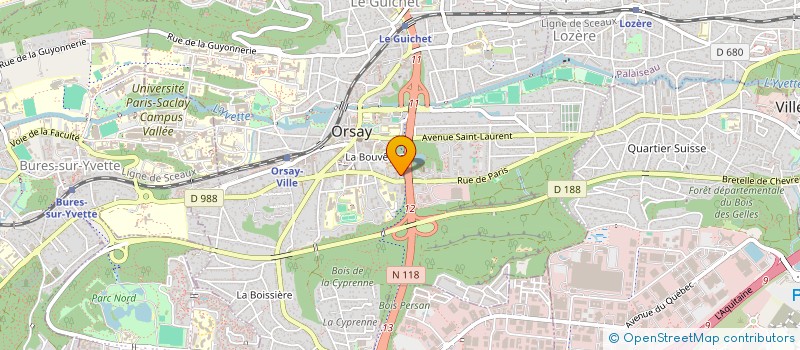 localisation de l'entreprise MONSIEUR MICHEL CAILLOT à ORSAY