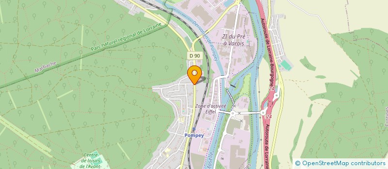 localisation de l'entreprise MONSIEUR MICHEL CAIRONI  POMPEY