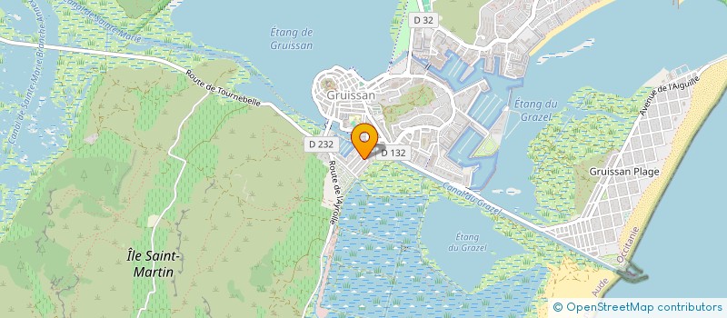 localisation de l'entreprise MONSIEUR MICHEL CALEGARI  GRUISSAN