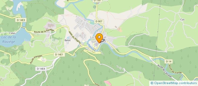 localisation de l'entreprise MONSIEUR MICHEL CALLEJA  FRAISSE SUR AGOUT