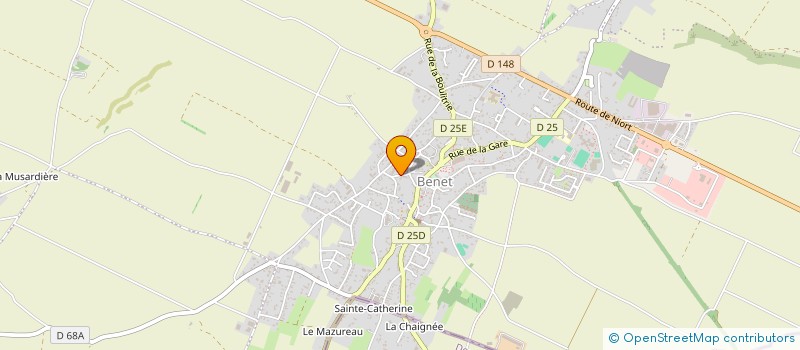 localisation de l'entreprise MONSIEUR MICHEL CALVET à BENET