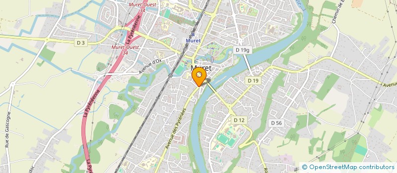 localisation de l'entreprise MONSIEUR MICHEL CAMELIERE  MURET