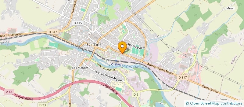 localisation de l'entreprise MONSIEUR MICHEL CAMIADE  ORTHEZ