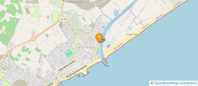 localisation de l'entreprise MONSIEUR MICHEL CAMMAN  VALRAS-PLAGE