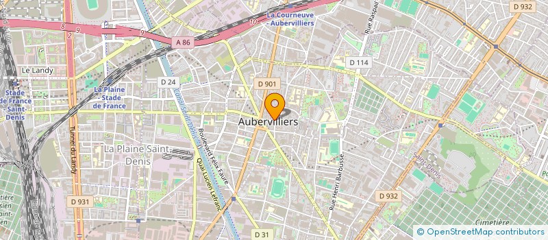 localisation de l'entreprise MONSIEUR MICHEL CAMPANELLO  AUBERVILLIERS