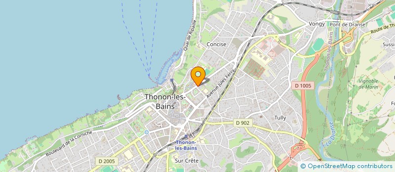 localisation de l'entreprise MONSIEUR MICHEL CAMUSET à THONON-LES-BAINS