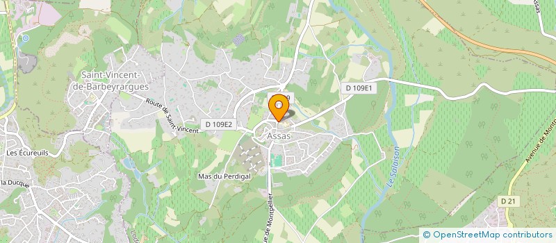 localisation de l'entreprise MONSIEUR MICHEL CANAUD  ASSAS