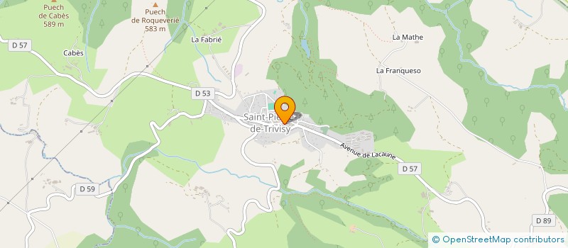 localisation de l'entreprise MONSIEUR MICHEL CANDELON à SAINT-PIERRE-DE-TRIVISY