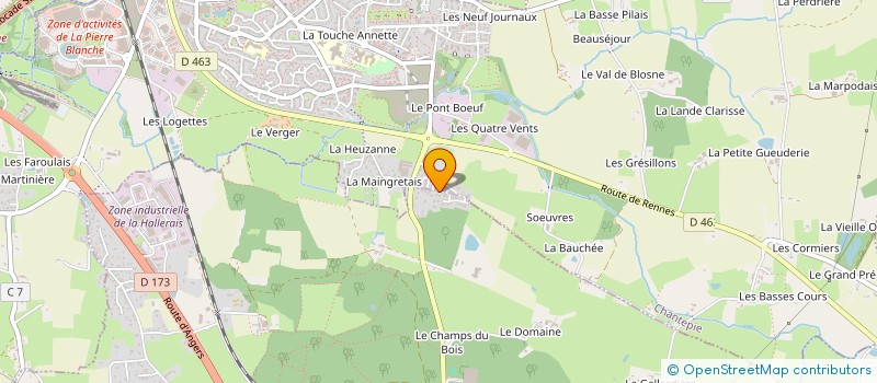 localisation de l'entreprise MONSIEUR MICHEL CANTIN à CHANTEPIE