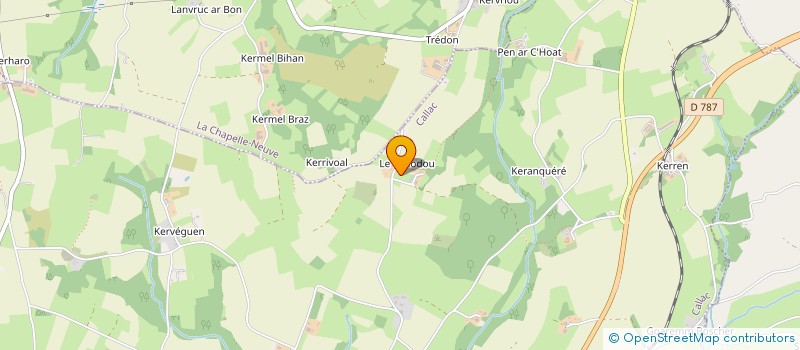 localisation de l'entreprise MONSIEUR MICHEL CAPITAINE  MAEL-PESTIVIEN