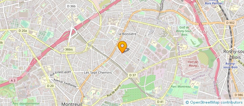 localisation de l'entreprise MONSIEUR MICHEL CAPRIN à MONTREUIL