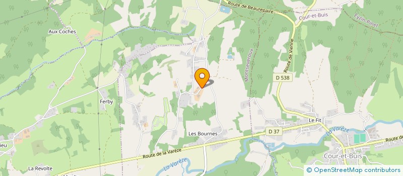 localisation de l'entreprise MONSIEUR MICHEL CARAZ  MONTSEVEROUX