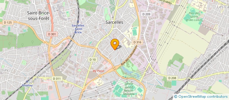 localisation de l'entreprise MONSIEUR MICHEL CARDON  SARCELLES