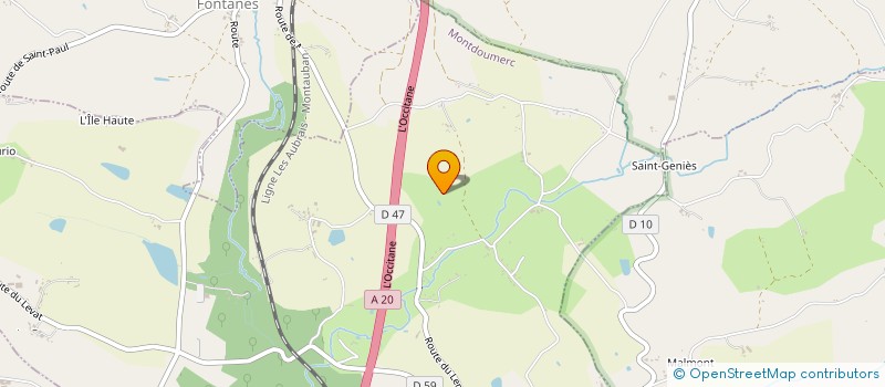 localisation de l'entreprise MONSIEUR MICHEL CAREME  MONTDOUMERC