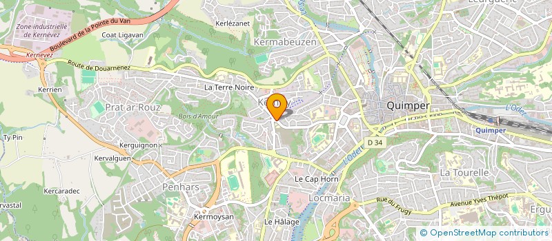 localisation de l'entreprise MONSIEUR MICHEL CARIOU à QUIMPER