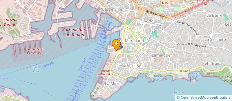 localisation de l'entreprise MONSIEUR MICHEL CARMINITA  TOULON