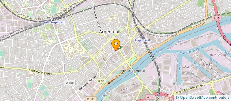 localisation de l'entreprise MONSIEUR MICHEL CARON  ARGENTEUIL