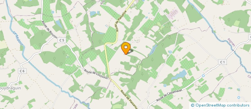 localisation de l'entreprise MONSIEUR MICHEL CARRERE  AVERON-BERGELLE