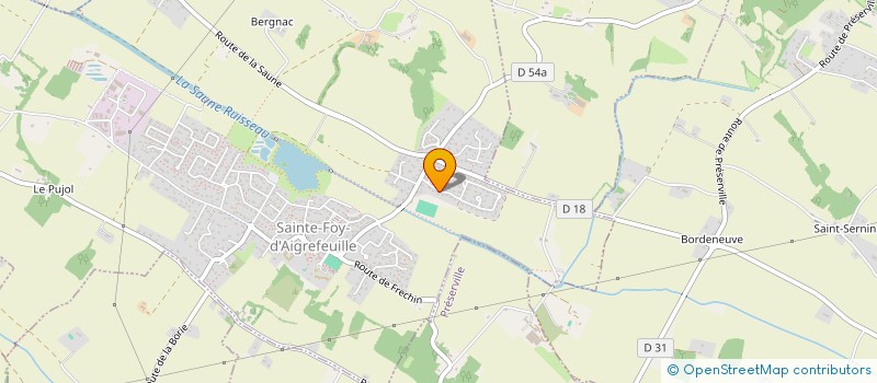 localisation de l'entreprise MONSIEUR MICHEL CARRIERE  SAINTE-FOY-D'AIGREFEUILLE