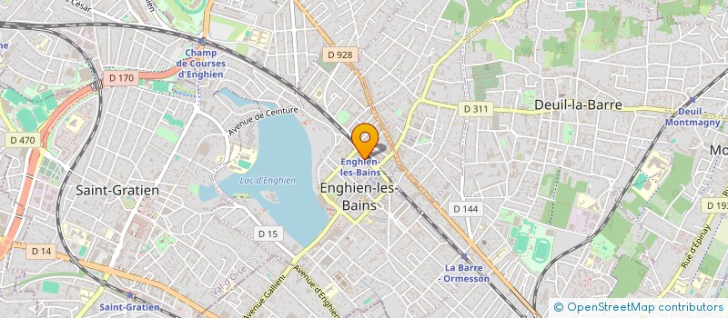 localisation de l'entreprise MONSIEUR MICHEL CARRO à ENGHIEN-LES-BAINS