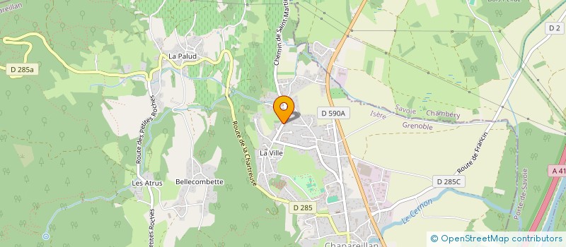 localisation de l'entreprise MONSIEUR MICHEL CARTIER  CHAPAREILLAN