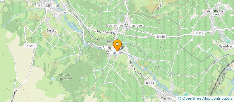 localisation de l'entreprise MONSIEUR MICHEL CAS  SAMPIGNY-LES-MARANGES