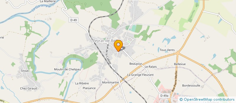 localisation de l'entreprise MONSIEUR MICHEL CASIMIR à PEYRAT-DE-BELLAC