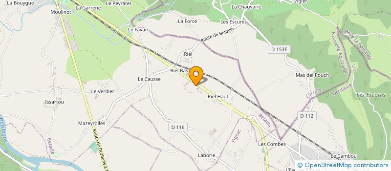 localisation de l'entreprise MONSIEUR MICHEL CASSAN  BETAILLE