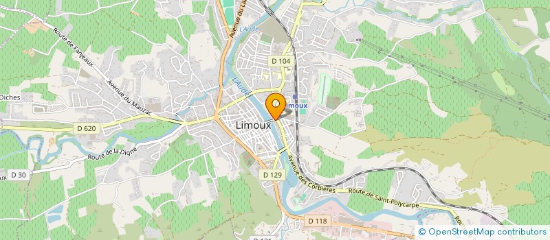 localisation de l'entreprise MONSIEUR MICHEL CASTELAR  LIMOUX