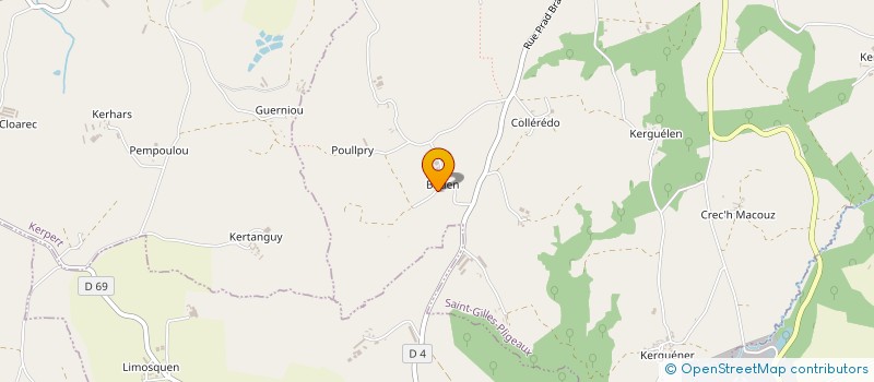 localisation de l'entreprise MONSIEUR MICHEL CATREVAUX  SAINT-GILLES-PLIGEAUX