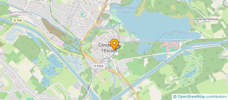 localisation de l'entreprise MONSIEUR MICHEL CATTET  CONDE-SUR-L'ESCAUT