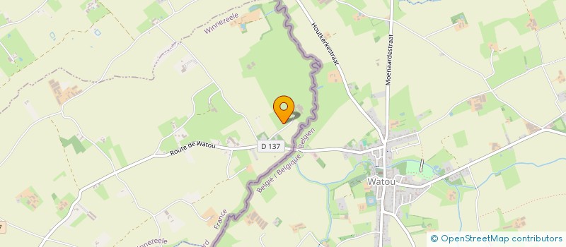 localisation de l'entreprise MONSIEUR MICHEL CATTOEN  WINNEZEELE