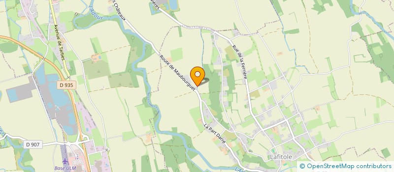 localisation de l'entreprise MONSIEUR MICHEL CAUHAPE  LAFITOLE